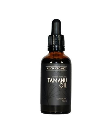 Alucia Organics certified organic tamanu oil (Tamanu Oil) 50ml - pure natural cold -pressed vegan for skin face body massage 50 ml (1 Pack)