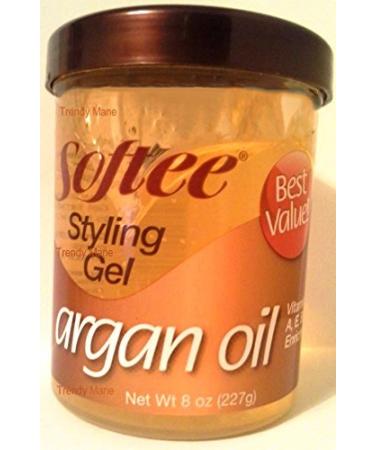 Softee Softee argan oil styling gel 8 ounce  Yellow  8 Ounce