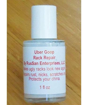 (New 1oz Size) Uber Goop Light Grey Dishwasher Rack Coating/Glue (Bottle only)