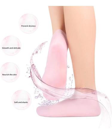 Buy Jawseu Silicone Socks - 3 Pairs Moisturizing & Slipproof for Heel Pain Relief - XL Size for Dry Cracked Heels | International Shipping Available - Buy Online on GoSupps.com