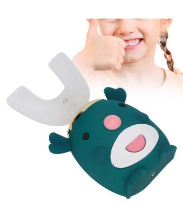 U-Shaped Electric Toothbrush for Kids & Babies | Waterproof 360 Cleaning 5 Modes - S-Gr n (Green) | Best Mouth Care Device 1 Pack - Buy Online on GoSupps.com