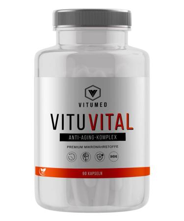 Anti-aging capsules highly dose.90 vegan capsules with resveratrol Ashwagandha extract quercetin betain alpha lipoic acid as well as the vitamins D3 K2 C and Niacin (B3) plus zinc and selenium.