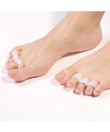 Buy Hammer Toe Corrector & Cushion | Soft Gel Toe Spreader & Separator - Reduce Pain & Prevent Hallux Valgus (4 Pack) - Buy Online on GoSupps.com