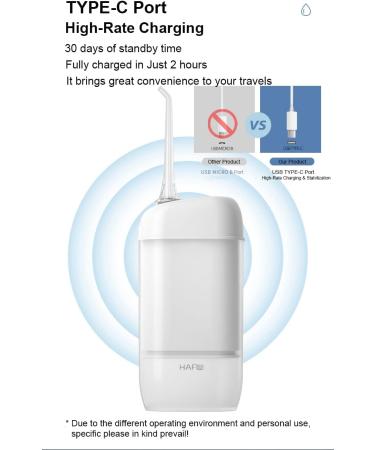 Traveling Mini Water Flosser - Rechargeable Handheld Oral Irrigator with IPX7 Waterproof 3 Modes & 4 Jet Tips for Teeth & Braces Care - Buy Online on GoSupps.com
