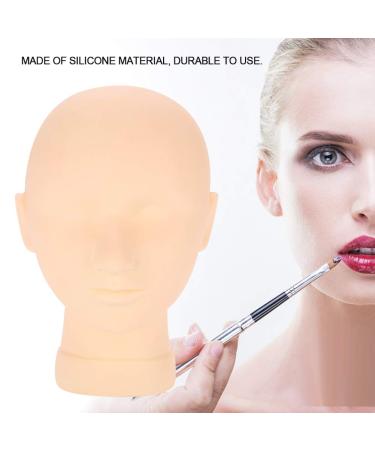 Professional Silicone Make-Up Practice Head for Cosmetology | Eyelash Extension & Hair Styling Training - Buy Online on GoSupps.com