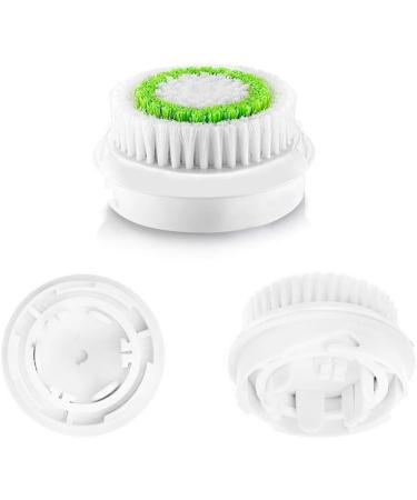Facial Cleansing Brush Head Exfoliator - Green/2Pack - for Acne Prone, Clogged, and Enlarged Pores - Buy Online on GoSupps.com