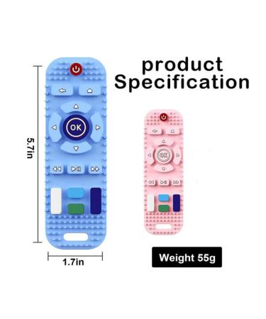 Baby Silicone Teething Toy - Remote Control Footy & Teething Ring for 0-12 Months | Safe & Fun Toys - Buy Online on GoSupps.com