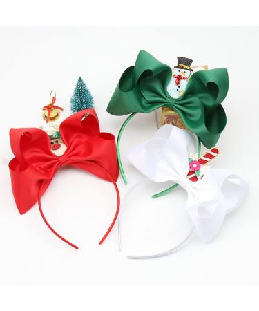 hgnxa Elk Hair Bands s Big Headband Snowman Headbands Christmas Party Decoration Supplies Holiday Hair Styling s Green - Buy Online on GoSupps.com