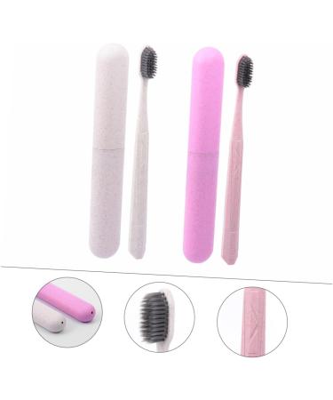 Mobestech 4pcs Toothbrush Set - Portable Toothpaste Gift for Lovers | Eco-Friendly PP Raw Material - Buy Online on GoSupps.com