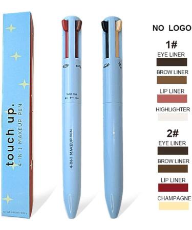 Fupeen 4-In-1 Makeup Pen -Up Pen Makeup Eyebrow Pencil 4 Colors Multi- Makeup Pen 01 - Buy Online on GoSupps.com