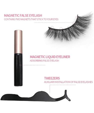 Scorpio Magnetic Eyelash Set False Eyelash Waterproof Magnetic Eyelashes Glue Free and Natural 3D False Eyelashes - Buy Online on GoSupps.com