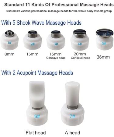 Shock Wave Therapy Device for ED & Chronic Pain Relief - 7 Massage Heads | International Shipping - Buy Online on GoSupps.com