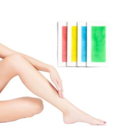 Gold rock wax strip hair removal 3-5 seconds fast hair removal 4 colors 12 pieces of cold wax strips wax strips suitable for body/face/women/men wax paper is mild and not irritating
