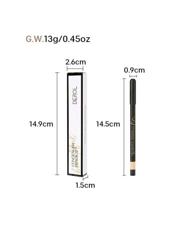 KISSIO Under Eye Concealer Pencil | Acne & Freckles Cover | Waterproof Brightener (01PORCELAIN) - Buy Online on GoSupps.com
