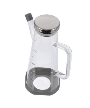 Zerodeko 1pc Oil Can Olive Oil Glass Dispenser Kitchen Oil Bottle Oil Pot Soy Sauce Container Glass Sauce Bottle Cooking Oil Glass Oil Container Household Stainless Steel Water Dispenser