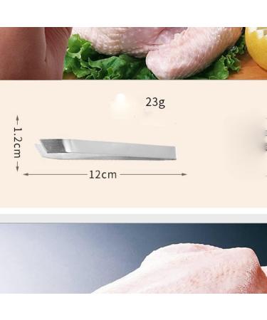 ARFUKA Fish Bone Tweezers Remover Stainless Steel Flat and Slant Tweezers Pliers Remover Tool Fish Bones and Meat Hair 2 Pack - Buy Online on GoSupps.com
