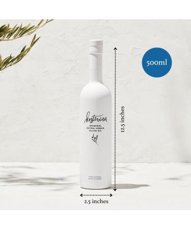 Kosterina Original Extra Virgin Olive Oil - Premium Cold-Pressed Greek EVOO (16.9 oz) | 100% Pure Koroneiki Olives | Superfood | Peppery & Smooth Flavor - Buy Online on GoSupps.com