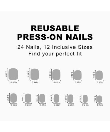 Light Pink Square Press on Nails - 24pcs Pure Color Acrylic Stick on Nails for Women and Girls | Cute Extra Short Summer Fake Nails - Buy Online on GoSupps.com