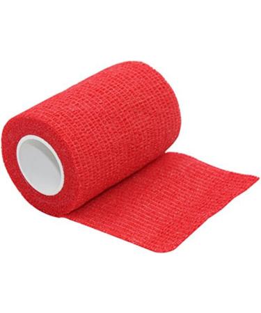 Buy Steri Strips Elastic Wrap - Self-Adherent Fabric Grip Tape for Wrist & Ankle | Red Medium - International Shipping Available - Buy Online on GoSupps.com