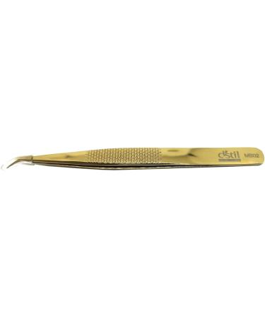 Dstil Gold Precision Tweezers for Eyelash Extensions - Handmade MB Series (MB02) | International Shipping Available - Buy Online on GoSupps.com