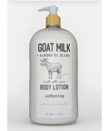 Generic Goat Milk & Almond Oil Blend Body Lotion | Vanilla Scent | 27 FL OZ - 1 Pack