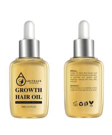 Natural Hair Regrowth Serum - Fast Growth & Strengthening Treatment with Rosemary Oil & Biotin | Organic & Effective Solutions for Thinning Hair - Buy Online on GoSupps.com