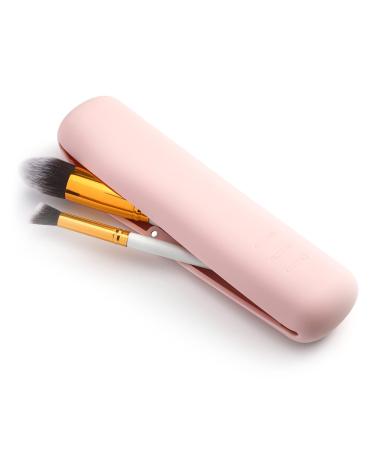 Corneria Large magnetic make-up brush holder make-up brush organizer make-up brush-storage box makeup bag soft and slim portable brush cosmetics for travel rosa L