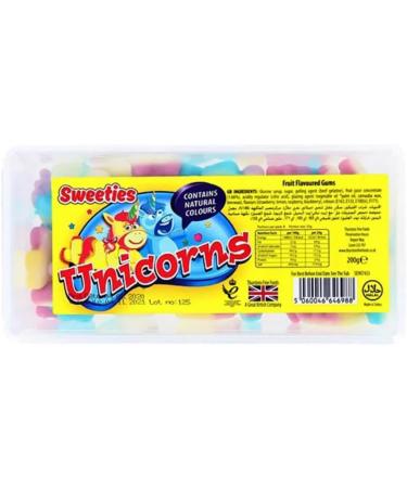 Sweeties Fan Favourites Candy Set - Unicorns Mushroom Ice Cream and Skulls 200g x 4 Tubs - Ideal Sweet Treat for Spooky Times from Kingdom Supplies - Buy Online on GoSupps.com