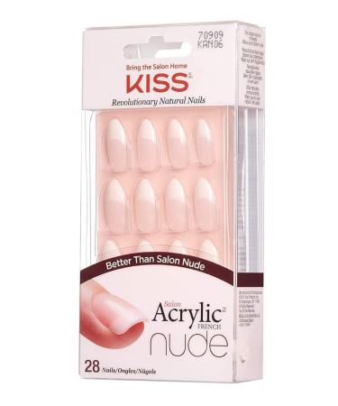 Kiss Salon Acrylic Nude French Nails | Sensitive Formula for Perfect Manicure Ship Worldwide! - Buy Online on GoSupps.com