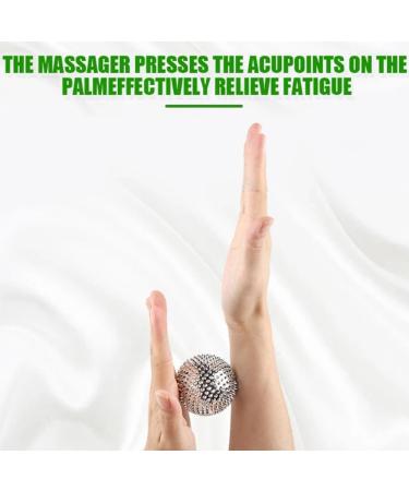 6 Hedgehog Ball Metal Massage Balls - Acupressure & Stress Relief | 32mm Magnetic Massage Balls - Buy Online on GoSupps.com