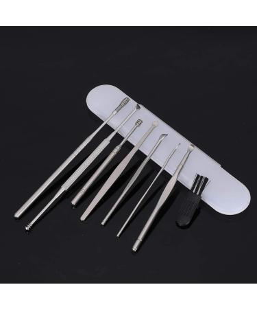 8pcs Stainless Steel Ear Pick Kit for Earwax Removal Spiral Double-Headed Cleansing Tools - Buy Online on GoSupps.com
