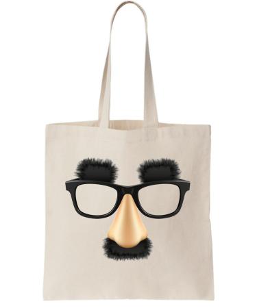 Funny mask Mustache Glasses Eyebrows Canvas Dead Bag/Funny Mask mustache mustache glasses eyebrow bag made of coarse cotton natural