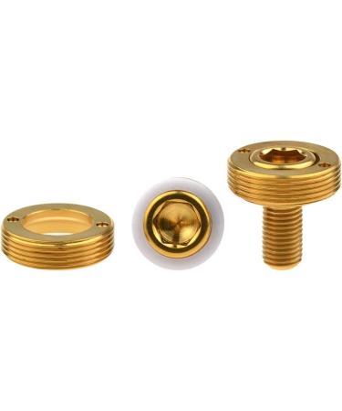 Wanyifa Titanium M8x15mm Bicycle Crank Arm Fixing Bolt with Cap - Pack of 2 Gold - Buy Online on GoSupps.com