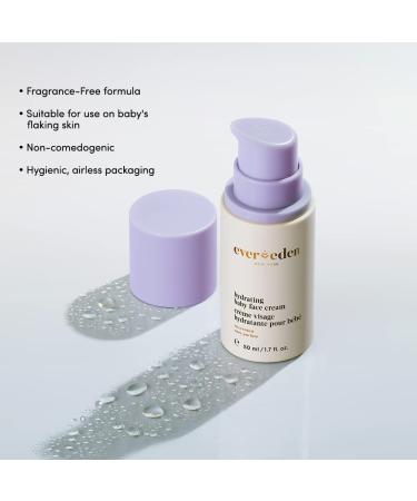 Evereden Hydrating Baby Face Cream 1.7 oz - Non-Toxic Fragrance Free & Clean Baby Care - Buy Online on GoSupps.com