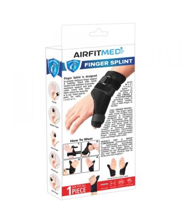 FINGER SPLINT - Lightweight Thumb & Wrist Stabilizer for Pain Relief Arthritis Tendonitis & Carpal Tunnel - International Shipping Available - Buy Online on GoSupps.com