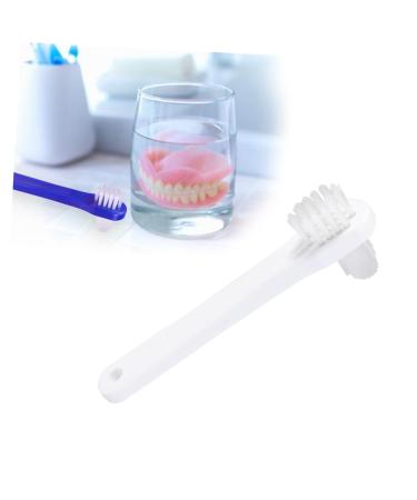 GLEAVI 8 Pcs Denture Cleaning Brush Set - Double Head Toothbrush & Pot Stand for Effortless Oral Care - Buy Online on GoSupps.com