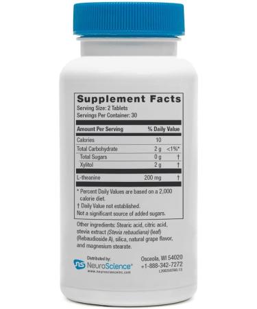 NeuroScience GABA Trex Chewables - Stress Relief & Brain Health Support (60 Tablets) - Buy Online on GoSupps.com
