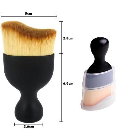 Miaija 2Pieces Tanning and Makeup Brush Easy to Carry Concealer Brush Premium Quality Blending Brush Body Kabuki Foundation Brush for Makeup Beginner - Buy Online on GoSupps.com