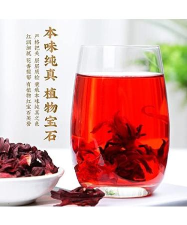 Roselle tea 3.52oz Yunnan whole flower roselle tea natural red dried flower fruit tea 100g - Buy Online on GoSupps.com
