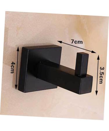 Alipis 2pcs Towel Hook Black Hooks for Hanging Coat Hook Towel Hanger Clothes Hook Accessories Matte - Buy Online on GoSupps.com