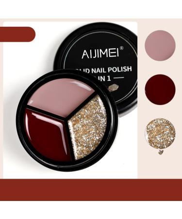 AIJIMEI 3-in-1 Solid Nail Polish Cream | Soak Off Gel Nail Art | DIY Manicure for Home Salon - 0.5 fl oz (A07) | International Shipping - Buy Online on GoSupps.com