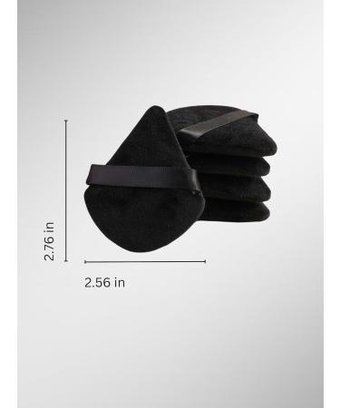Buy 5 Piece Black Triangle Makeup Powder Puff Set - Wet & Dry Beauty Tool for Blending Baking Blush & Bronzer | International Shipping Available - Buy Online on GoSupps.com
