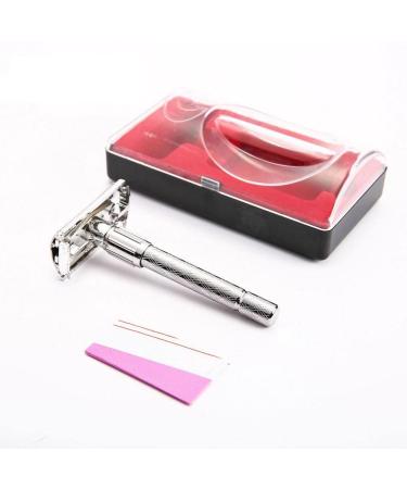 Amagogo Adjustable Double Edge Metal Shaving Guard | Classic Long Handle Beard Shaver for Home Use - International Shipping Available - Buy Online on GoSupps.com