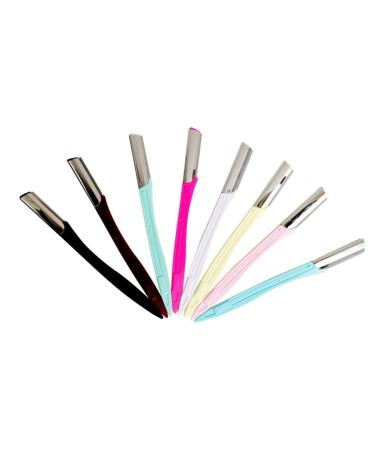 Frcolor 10st pocket razor for face hair trip eyebrows shaver portable eyebrow razor collapsible eyebrow trimmer travel mini remover