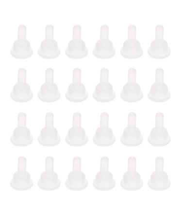 VILLCASE 40Pcs Pet Feeding Bottle Nipple Silicone Kitten Nipples Nursing Bottle Nipple Replacement Nipple for Dog Puppy Cat Kitten Rabbits