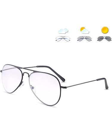 Miryea Photochrome Progressive Multifocus Reading Glasses - UV Protection Multifocal Transition Sunglasses for Men & Women - Black 3.0x - Buy Online on GoSupps.com