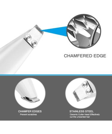 Dog Clippers Welltop Dog Grooming Clippers Low Noise USB Rechargeable Pet Hair Trimmer Cordless Clippers for Small Dogs Cats Pet Electric Clipper for Hair Around Face Eyes Ears Paws Rump (White) - Buy Online on GoSupps.com
