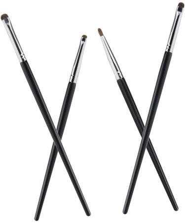 OHPHCALL 8 Pcs Eye Shadow Brush Set Eyeshadow Brush Eye Brush for Eyeliner Makeup Eyeliner Brush Black 16.90X0.40X0.40CMx2pcs Blackx2pcs - Buy Online on GoSupps.com