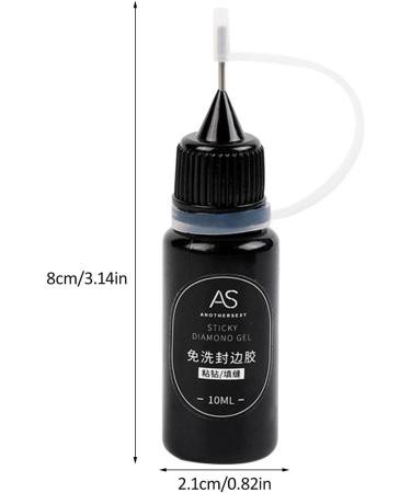 Rhinestone Glue for Nails Clear Nail Gem Glue Precision - No Wipe Adhesive Filler Sealing Glue for Gems Diamonds Jewelry Gel Nail Polish Decoration Nanyaciv - Buy Online on GoSupps.com