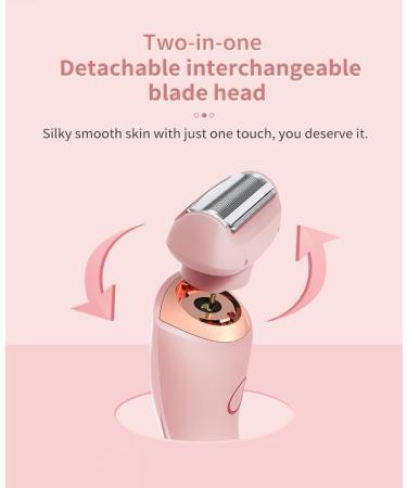 Elorixa Shaver Livora Electric Razor Livora Razor 2 in 1 Hair Trimmer Women Ipx7 Waterproof Wet & Dry Use Shaver with Digital Display for Armpit Leg (Pink) - Buy Online on GoSupps.com